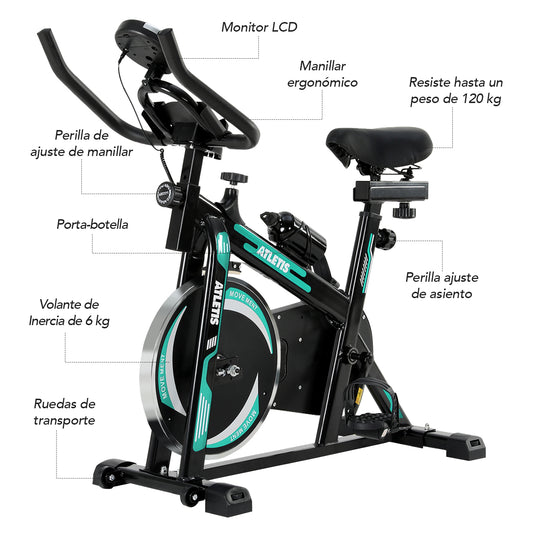 Bicicleta Spinning K300 6kg Verde