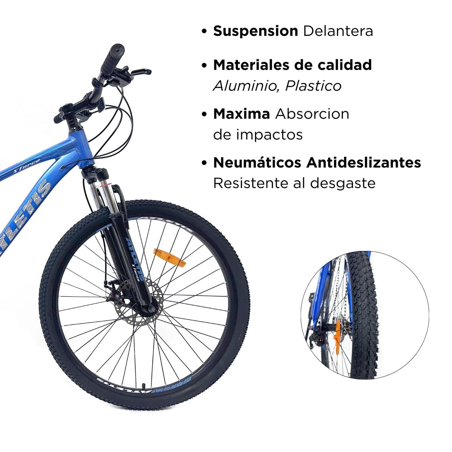 Bicicleta Mountain Bike X Force Aro 27.5 Azul